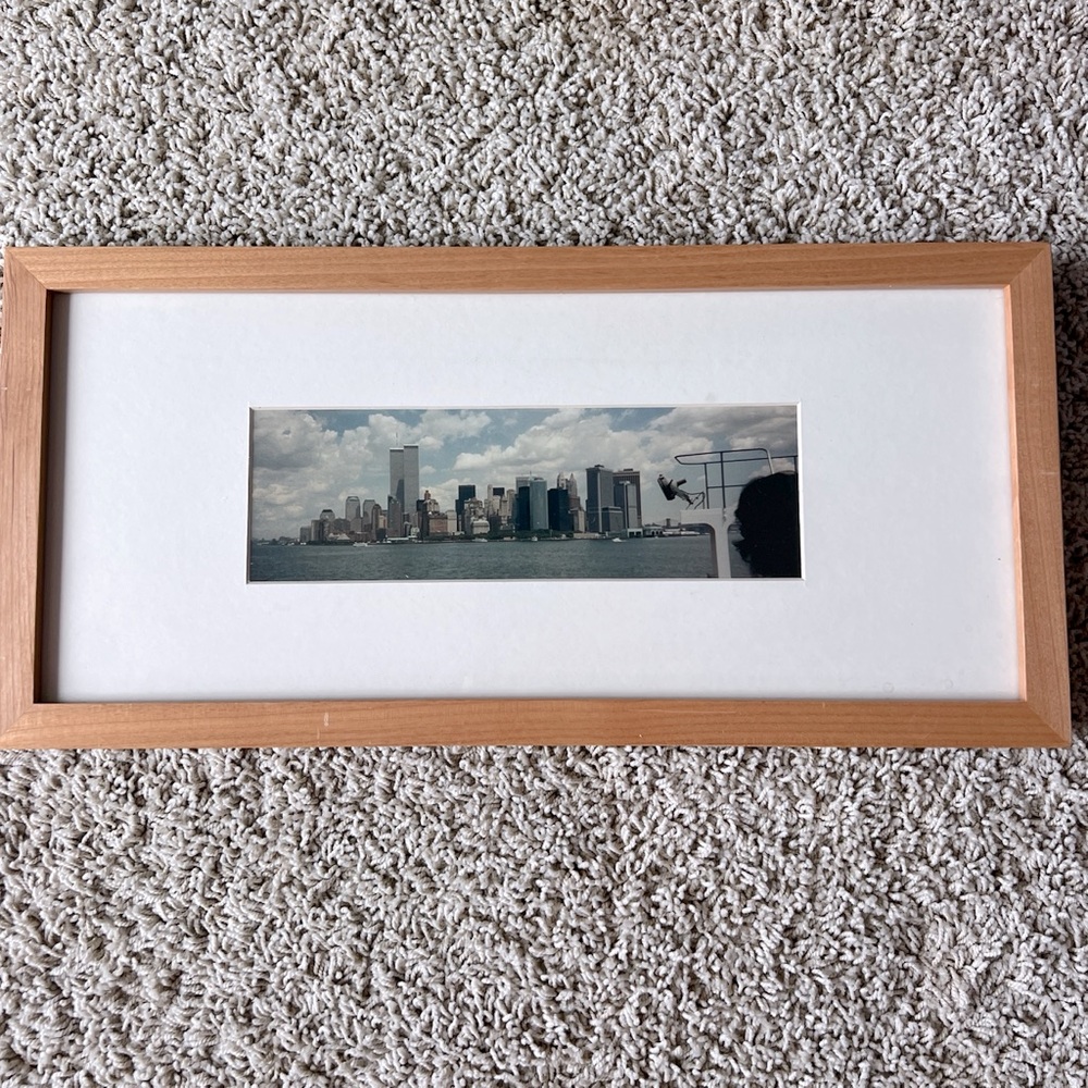 Framed Twin Towers Photo Artwork September 11 Patriot Day New York City NYC